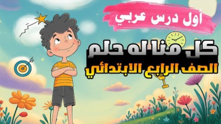 شرح درس كل منا له حلم للصف الرابع الابتدائي