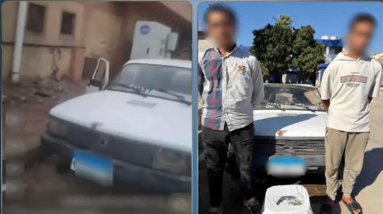 المتهمين وجانب من الواقعة 