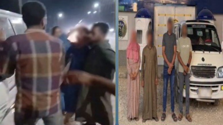 المتهمين وجانب من الواقعة 