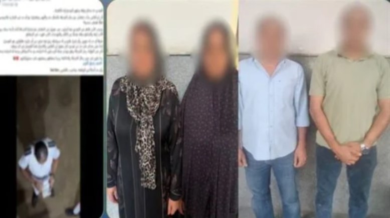 المتهمين وجانب من الواقعة 