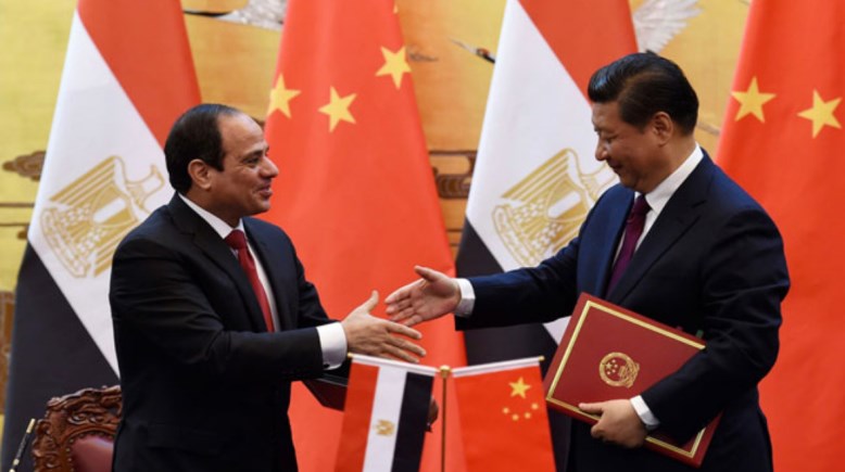الرئيس السيسي والرئيس الصيني شي جين بينغ