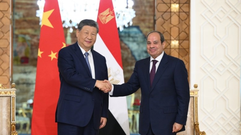  الرئيس عبدالفتاح السيسي ونظيره الصيني شي جين بينج 