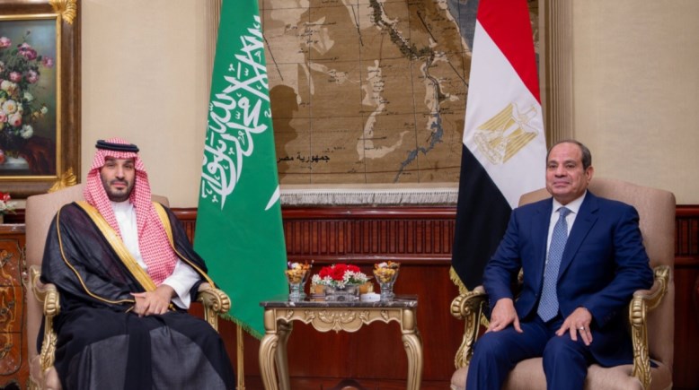  الرئيس عبد الفتاح السيسي والأمير محمد بن سلمان 
