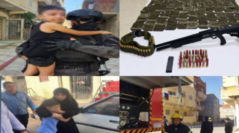 جانب من تحرير الأسرة والحملة الأمنية والمضبوطات 