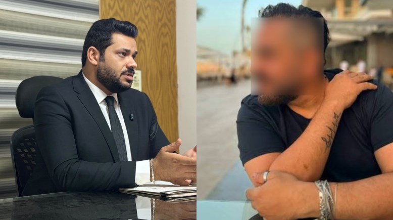  المحامي مصطفى مجدي وموكله
