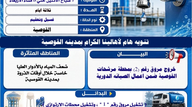 إعلان الشركة