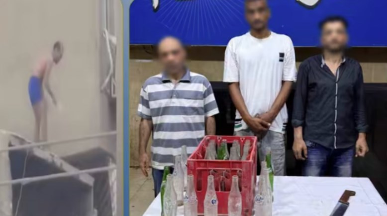 المتهمون وجانب من الواقعة
