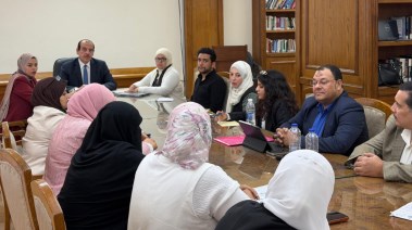جانب من الاجتماع مع الدكتور عمرو قنديل 