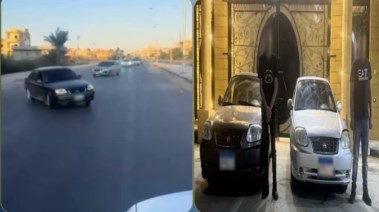 المتهمان وجانب من الواقعة 