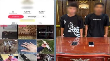 المتهمان وجانب من الواقعة 