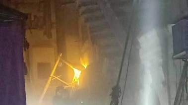 انهيار عقار بالمنيا 