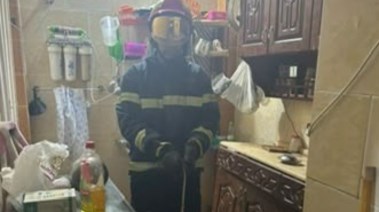 لحظة السيطرة على الثعبان