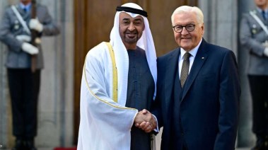 محمد بن زايد ورئيس ألمانيا 