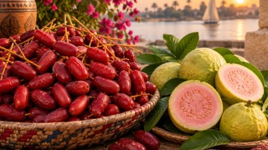 البلح والجوافة