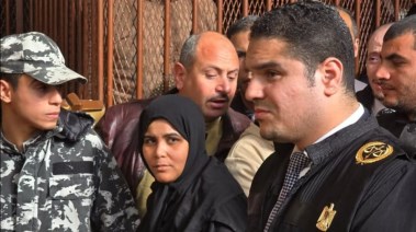 دعاء المتهمه بقتل عروس بورسعيد أثناء محاكمتها