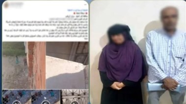 المتهمين وجانب من الواقعة 