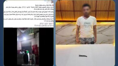 المتهم وجانب من الواقعة 