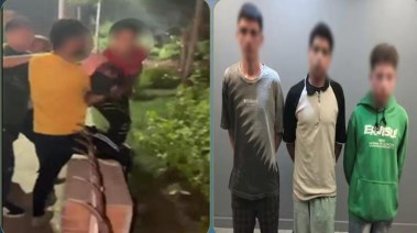 المتهمون وجانب من الواقعة 