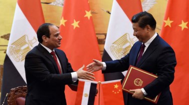 الرئيس السيسي والرئيس الصيني شي جين بينغ