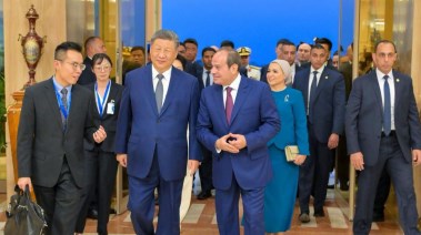 الرئيس عبد الفتاح السيسي والرئيس شي جين بينج 