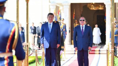 الرئيس عبدالفتاح السيسي والرئيس الصيني، شي جين بينج