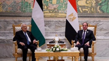 الرئيس عبدالفتاح السيسي والرئيس محمود عباس