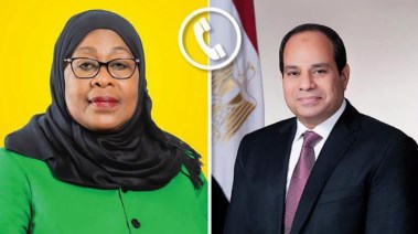  الرئيس عبدالفتاح السيسي والرئيسة سامية صلوحو حسن