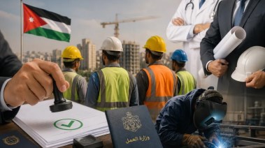 العمالة المصرية بالأردن - صورة AI