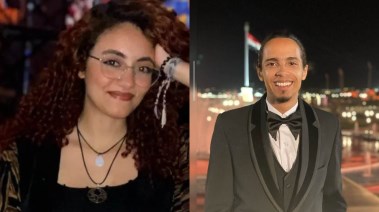الشابان أحمد هشام جاد ومريم محمد عبدالمنعم 