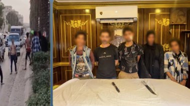 المتهمين وجانب من الواقعة 