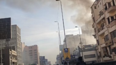جانب من الحريق