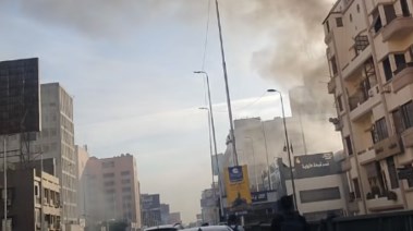 جانب من الحريق