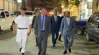 صورة اثناء الجولة لمدير أمن الفيوم 