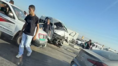 جانب من الحادث 