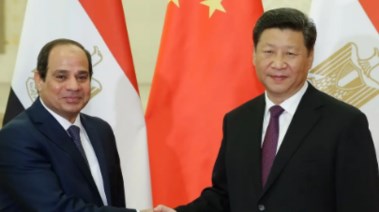 الرئيس  الصيني شي جينبينج والرئيس عبدالفتاح السيسي