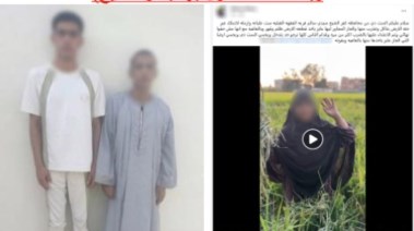 المتهمان وجانب من الواقعة