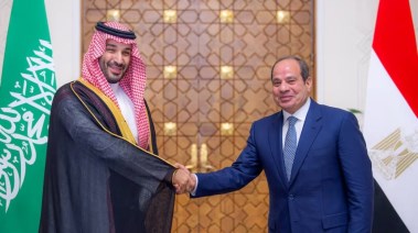 الرئيس عبدالفتاح السيسي وولي العهد بن سلمان