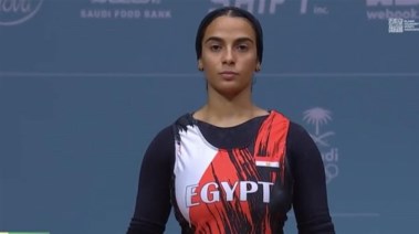 نورا عصام لاعبة المنتخب لرفع الاثقال