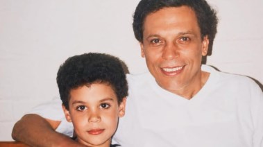 محمد عادل إمام مع والده