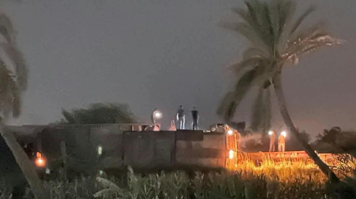 حادث تصادم قطاري بضائع