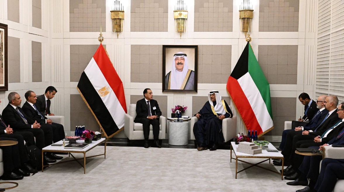 رئيس الوزراء مصطفى مدبولي وولي عهد الكويت