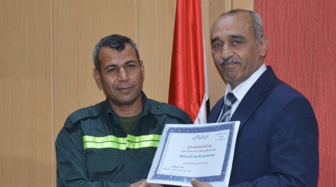 المسعف الراحل أثناء تكريمه سابقا 
