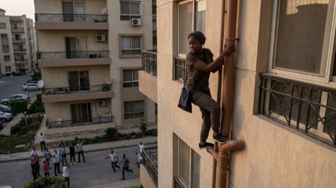 خادمة نيجيرية تحاول الهروب بعد سرقة مبلغ مالي بالتجمع