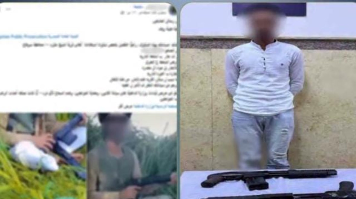 المتهم وجانب من الواقعة 