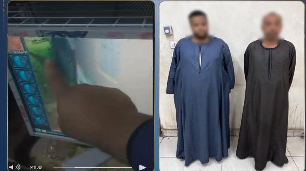 المتهمين وجانب من الواقعة 