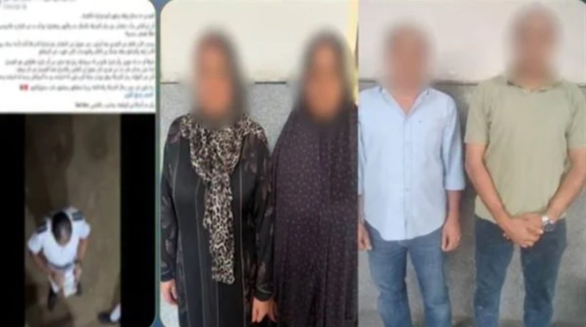 المتهمين وجانب من الواقعة 