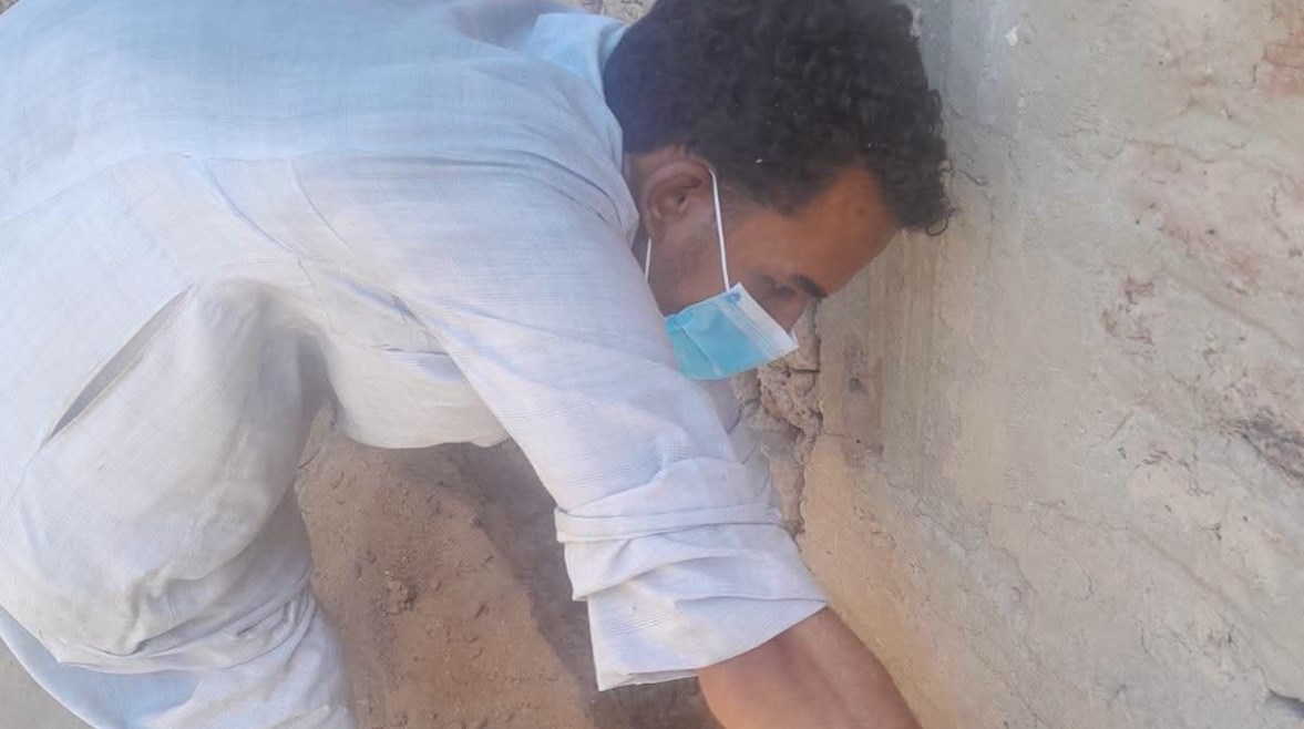 أثناء إجراء عملية المكافحة 