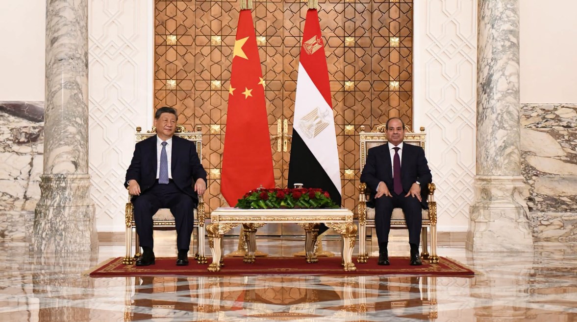الرئيس عبد الفتاح السيسي والرئيس الصيني