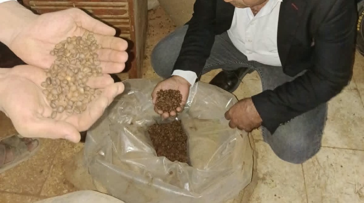  ضبط مخزن غير مرخص لخلط البن