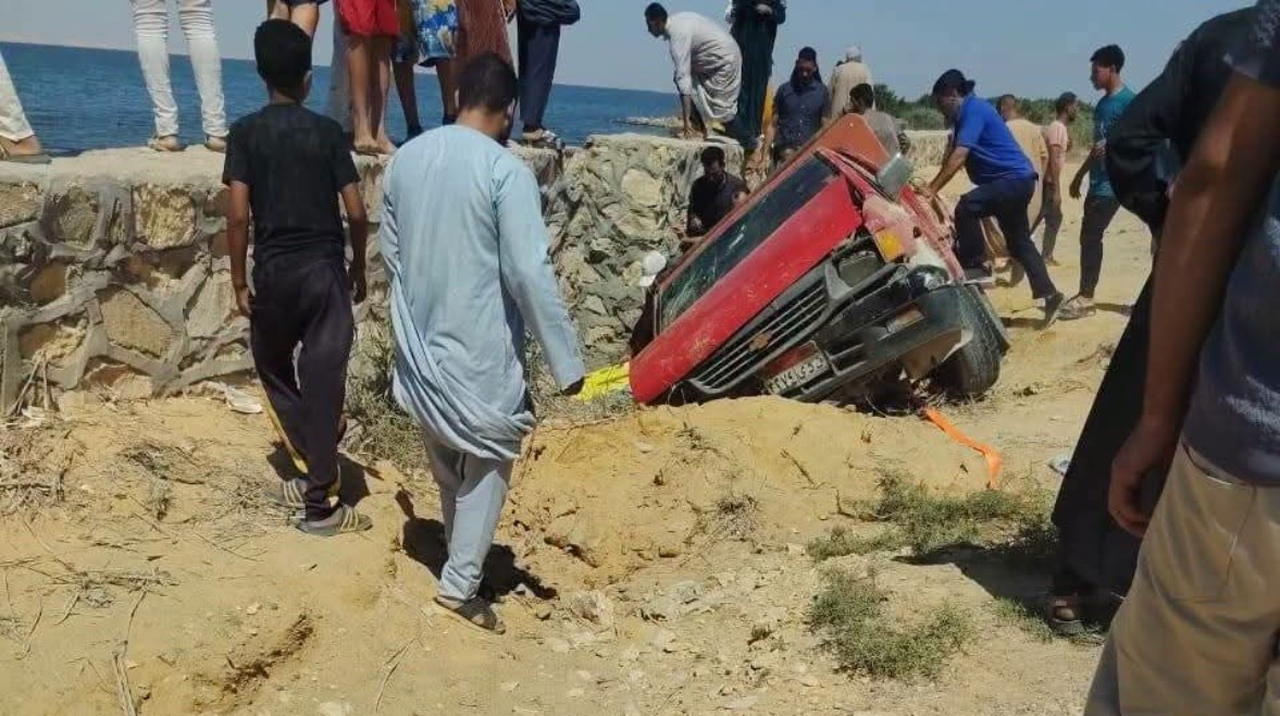 لقطة من الحادث 